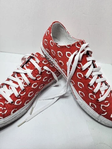 Cincinna: Reds MLB team logo Shoe by Row One Size M 11.5 W 13.0 Brand New Cover