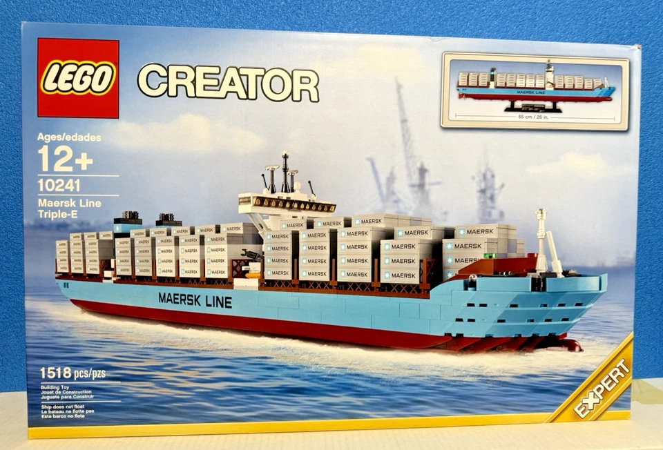 LEGO Creator Maersk Line Triple-E Container Ship/Boat 10241 *NEW SEALED* 2014 - Image 1 of 4