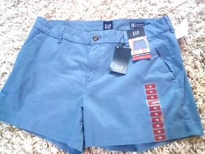 NWT GAP Girlfriend Stretch Twill Shorts Size 14 Measurements Given - Picture 1 of 10