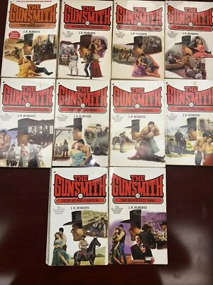 THE GUNSMITH Series J R Roberts Lot Of Western Romance Books. Foto 1 de 4