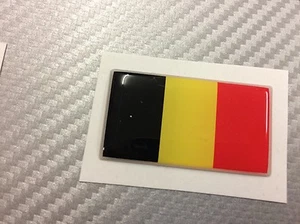 Adesivo Bandiera 3D Resinata BELGIO 45 x 25 mm. - Picture 1 of 1