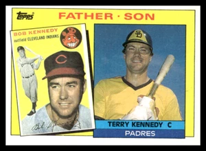 1985 Topps #135 Bob Kennedy / Terry Kennedy F&S Indians / San Diego Padres - Picture 1 of 2
