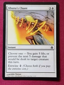Magic The Gathering FIFTH DAWN ABUNA'S CHANT white card MTG - Picture 1 of 2