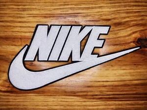 10" White High Fashion chenille & embroidered iron on patch. No sewing needed. - Picture 1 of 1