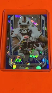 2021 Leaf Metal Draft - CHUBA HUBBARD - SSP Blue Crystals RC Auto /25 - Picture 1 of 2