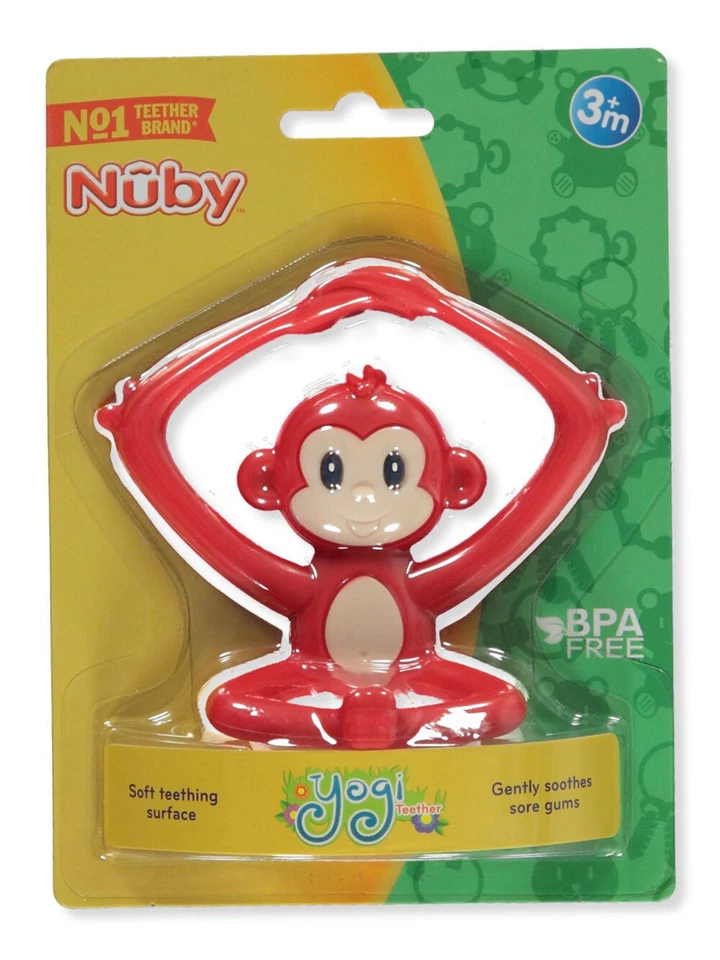 Mordedor mono silicona bebé Nuby color: rojo talla: talla única Foto 1 de 1