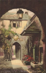 Postcard Old Courtyard in Close Exeter Devon UK - Picture 1 of 2