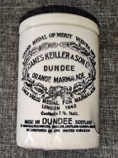Antique James Keiller & Sons Dundee Orange Marmalade 1lb Pot Crock Made Scotland