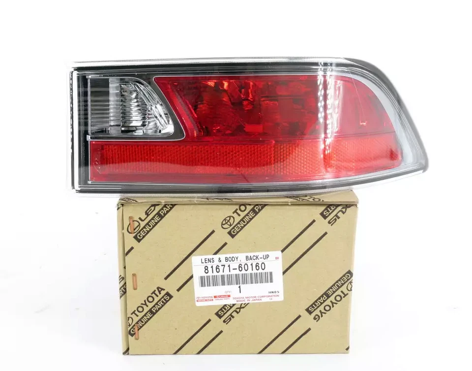 GENUINA LEXUS GX460 2014-2023 LÁMPARA DE RESPALDO DERECHA LENTE Y CUERPO FABRICANTE DE EQUIPOS ORIGINALES 81671-60160 Foto 1 de 3
