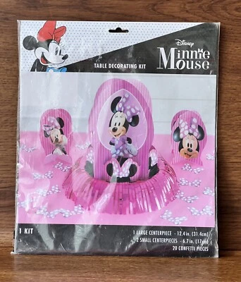 Disney Minnie Mouse Table Decorating Kit Party Baby Shower #79620 New - Image 1 of 4