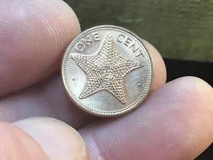 1966 or 1974 or 1992 or 2001 BAHAMA ISLANDS One Cent Star Fish Starfish- 1 Coin - Picture 1 of 20
