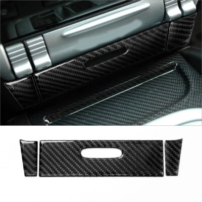 For Porsche Cayenne Sport 2003-10 Carbon Fiber Central Ashtray Panel Cover Trim - Imagem 1 de 4