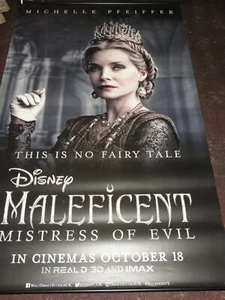 DISNEY MALEFICENT MISTRESS OF EVIL MICHELLE PFEIFFER CINEMA BANNER 247.5x152.5cm - Bild 1 von 5