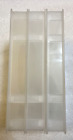 Lot of 3 Vintage Empty VHS Clear Plastic Clamshell Storage Cases Case