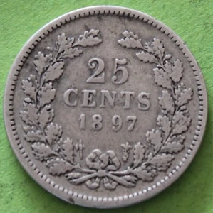 Pays Down 25 Cents 1897 Silver - Picture 1 of 2