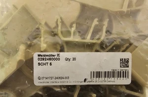 WEIDMULLER 029246000 -BAG OF 20 PCS, SCHT TERMINAL MARKER, SCHT 5 - Picture 1 of 3