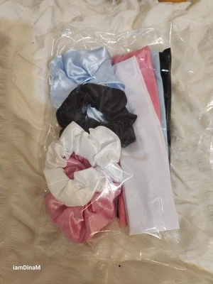 8 peças 4 conjuntos de faixa de cabeça e aperitivos para adicionar um toque de cor à sua roupa - Imagem 1 de 4