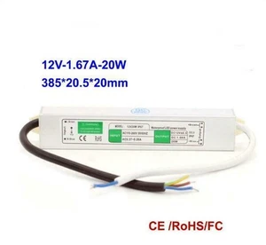 LED Transformer Driver  AC 110V-260V to DC 12V  Waterproof  IP67 Power Supply - Afbeelding 1 van 5