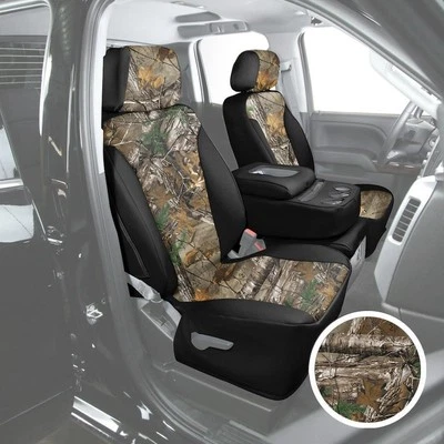 For Mazda 626 01-02 Canvas 1st Row RealTree XTRA w Black Custom Seat Covers - Image 1 of 4