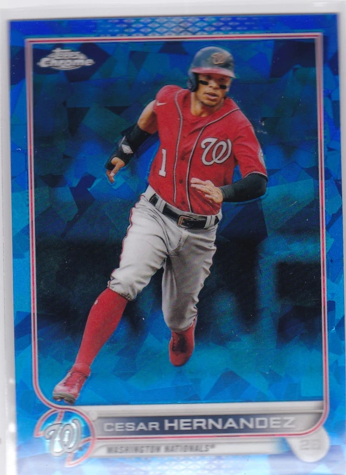 2022 Topps chrome Update Sapphire Edition #US299 Cesar Hernandez Nationals - Image 1 of 1