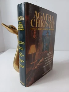 Agatha Christie Five Classic Murder Mysteries (1985 HCDJ) Complete and Unabridge - Picture 1 of 12