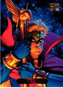 Tarjeta coleccionable vintage 1994 obras maestras de Marvel Adam Warlock arte de Tim Hildebrandt - Imagen 1 de 2