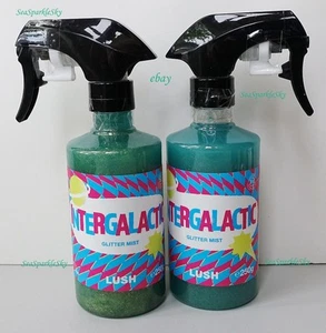π LUSH spray INTERGALACTIC Glitter Mist x 2 π Minty π new but past Sell-by - Picture 1 of 4