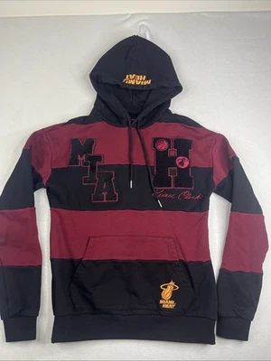 Keiser Clark x NBA Miami HEAT Hoodie Freshman Year Colorblock Red Black Small - Image 1 of 4