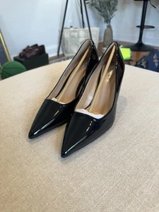 Steve Madden Girl – Brynn schwarze solide Lack-Pumps mit Absatz Damengröße 9 neu mit Karton - Bild 1 von 7
