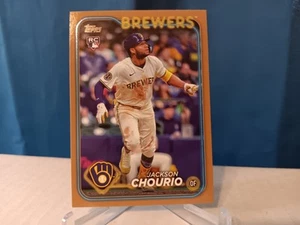 JACKSON CHOURIO 2024 Topps Gold RC 1103/2024 BREWERS - Picture 1 of 5