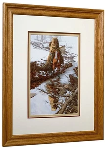 Bev Doolittle ESPÍRITU DEL GRIZZLY Enmarcado Mate WSS Desde Donde Habla el Silencio - Imagen 1 de 1