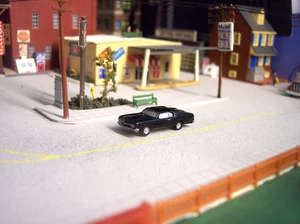 N scale 1970 Chevy Chevelle *finished* ready 2 install N gauge model black - Picture 1 of 3