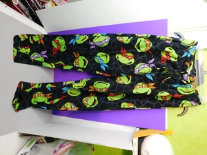 Fuzzy teenage mutant ninja turtles pajama pants Childs Small Nickelodeon 12"-17" - Picture 1 of 9