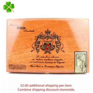 Arturo Fuente Reserva Nº Caja de cigarros de madera vacía 46 Xtra Viejo 10,25" x 6,75" x 2" - Imagen 1 de 12