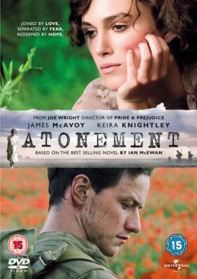 Atonement DVD (2008) Keira Knightley, Wright (DIR) cert 15 Fast and FREE P & P - Image 1 of 2