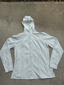 Kuhl Fishing Shirt Women’s Large Green UPF Hoodie Button Up Vented Long Sleeve - Picture 1 of 7
