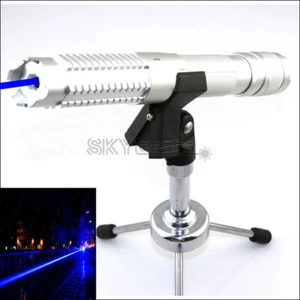 1mw Adjustable Focus 450nm Visible Blue Laser Pointer Pen Light  Flashlight - Picture 1 of 12