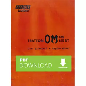 FIAT OM 615 - 615 DT Manuale officina Libretto istruzioni riparazione trattore - Photo 1/1