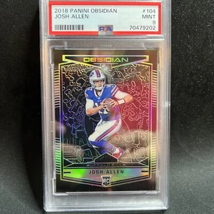 2018 Panini Obsidian Josh Allen Rookie Card #104 PSA 9 RC #84/100 Bills Mafia! - Picture 1 of 2