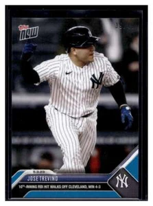 2023 Topps Now #231 Jose Trevino Blue Parallel Card #d 39/49 - Picture 1 of 2