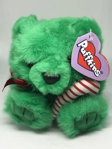 Plüsch 1997 Swibco Puffkins Mini 5 Zoll Bohnentier Jingles Weihnachtsbär - Bild 1 von 2