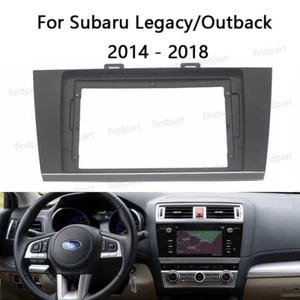 9''Car Radio Stereo Frame Fascia Power Harness for Subaru Legacy Outback 2015~18 - Picture 1 of 9