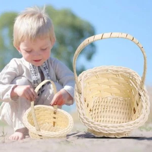 Multi-functional Flower Storage Basket Wicker Flower Basket Shopping - Picture 1 of 7