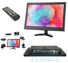 Monitor HDMI VGA Schermo LCD TFT 13.3 POLLICI 1080p Altoparlante BNC USB RCA