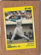1990 Star Baseball Ken Griffey, Jr. Career Stats Seattle Mariners #2 of 11 NMINT