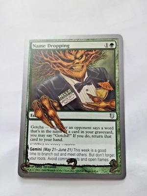 MTG Name Dropping Unhinged Regular Uncommon - Uncirculated - Image 1 of 3
