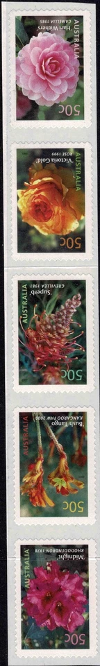 Australia 2003 Flowers - Australian Cultivars - S/A - Set Of Five Stamps - Mint - image 1 of 1