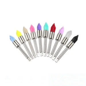 100 Pcs/Pack Dental Nylon Prophy Brush Tapered Type Polishing Brush Latch Color - Picture 1 of 21