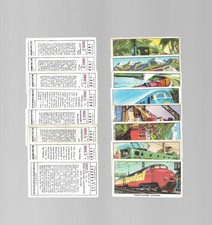 CIGARETTE/TRADE/CARDS.Kellogg.The Story of The Locomotive 2nd.(Set of 16).(1965)