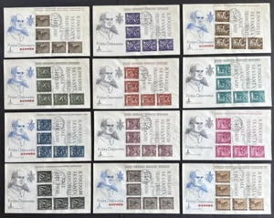 Vatican City 1966 Sc# 423-432, E17-E18 Set of 12 FDC Block Covers - Picture 1 of 7